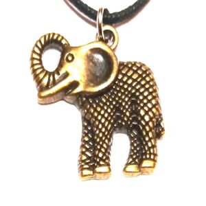 elefant halsband brons